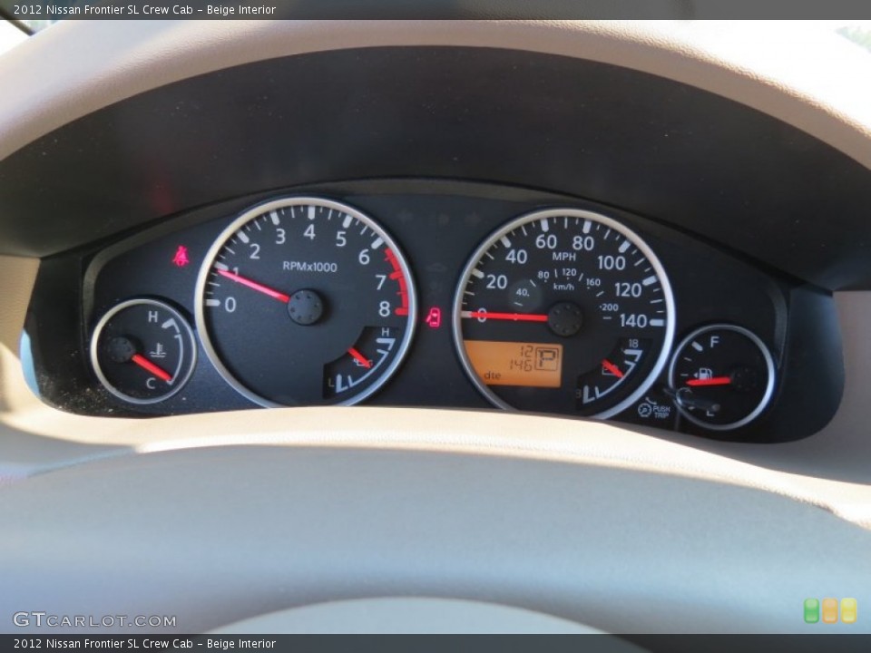 Beige Interior Gauges for the 2012 Nissan Frontier SL Crew Cab #66861395