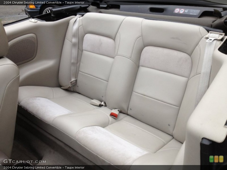 Taupe Interior Rear Seat for the 2004 Chrysler Sebring Limited Convertible #66864866