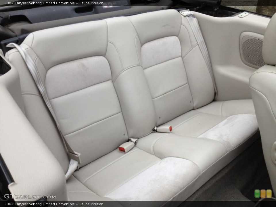 Taupe Interior Rear Seat for the 2004 Chrysler Sebring Limited Convertible #66864872