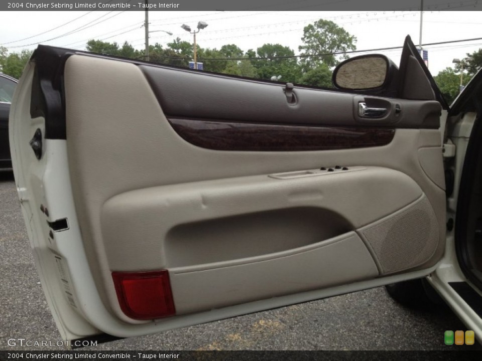 Taupe Interior Door Panel for the 2004 Chrysler Sebring Limited Convertible #66864923