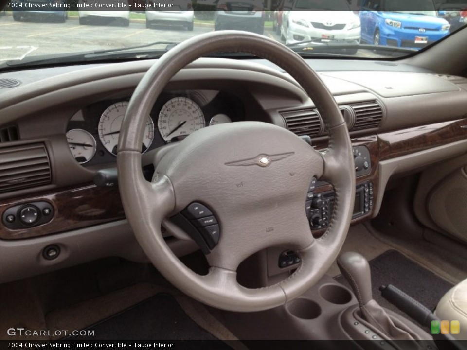 Taupe Interior Steering Wheel for the 2004 Chrysler Sebring Limited Convertible #66864944