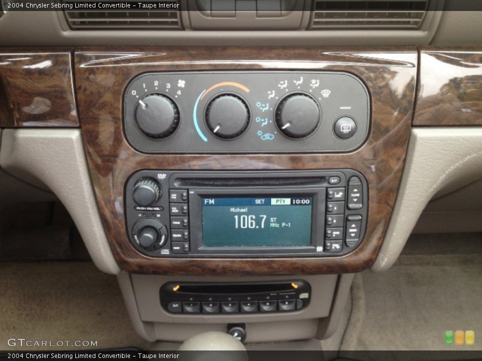 Taupe Interior Controls for the 2004 Chrysler Sebring Limited Convertible #66864953