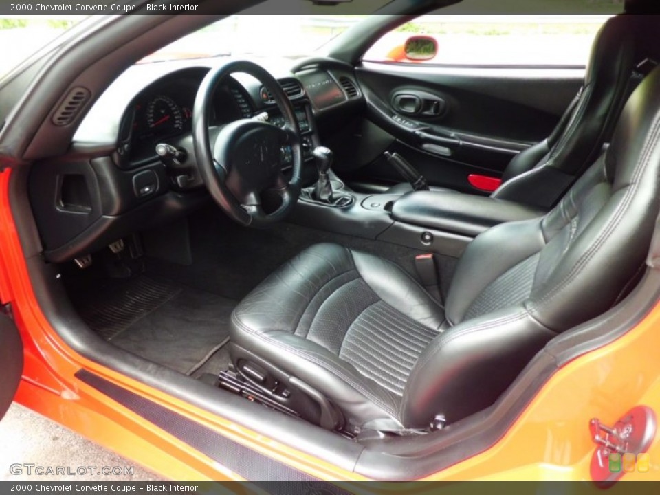 Black Interior Prime Interior for the 2000 Chevrolet Corvette Coupe #66865298