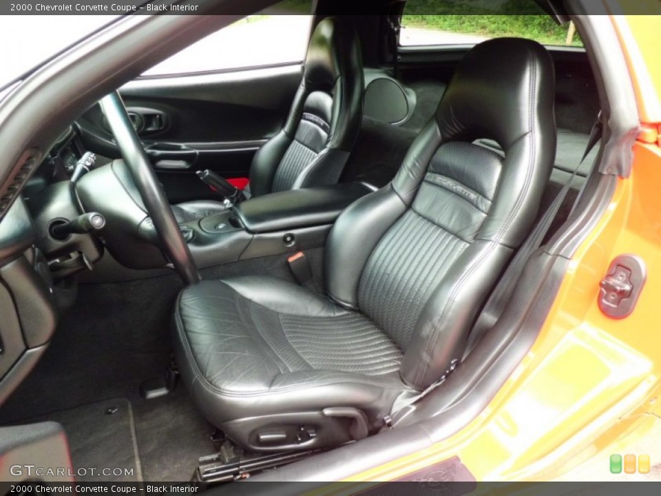 Black Interior Front Seat for the 2000 Chevrolet Corvette Coupe #66865307