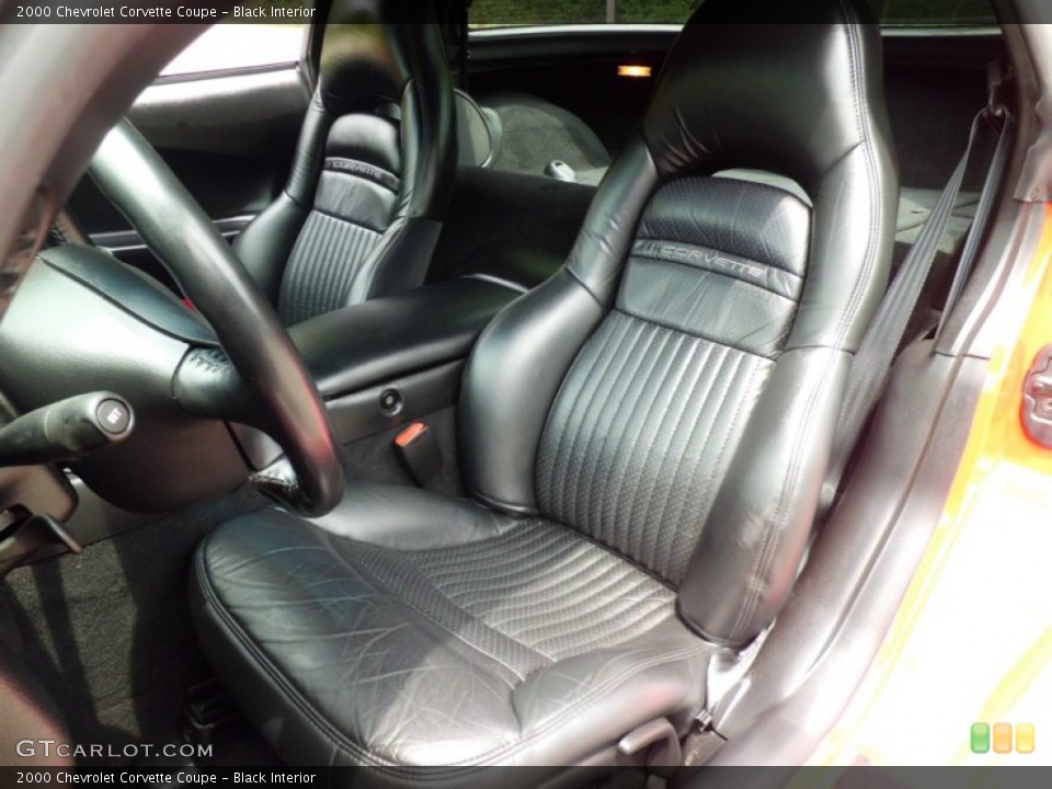 Black Interior Front Seat for the 2000 Chevrolet Corvette Coupe #66865333