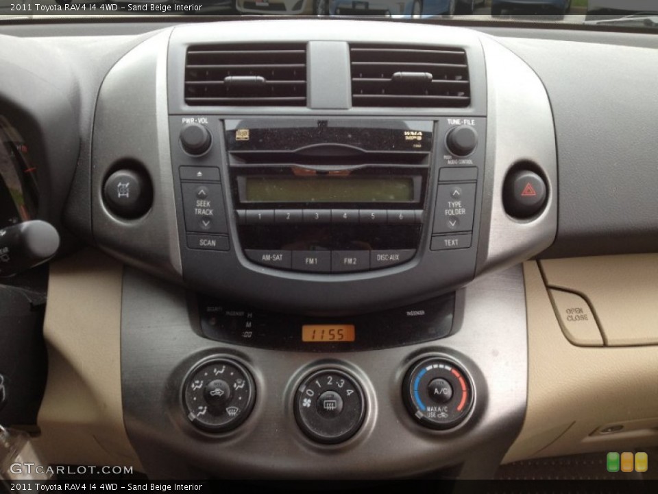 Sand Beige Interior Controls for the 2011 Toyota RAV4 I4 4WD #66865874
