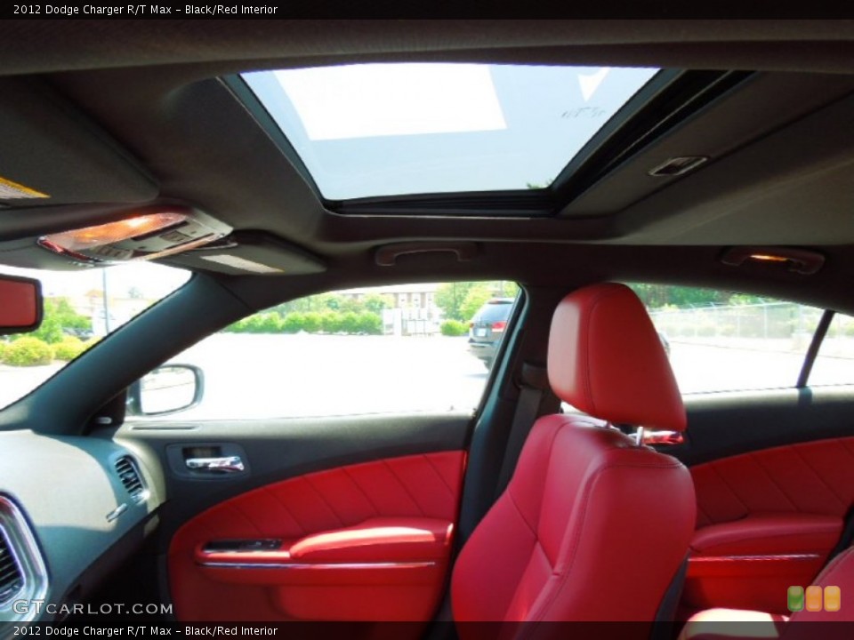 Black/Red Interior Sunroof for the 2012 Dodge Charger R/T Max #66867440