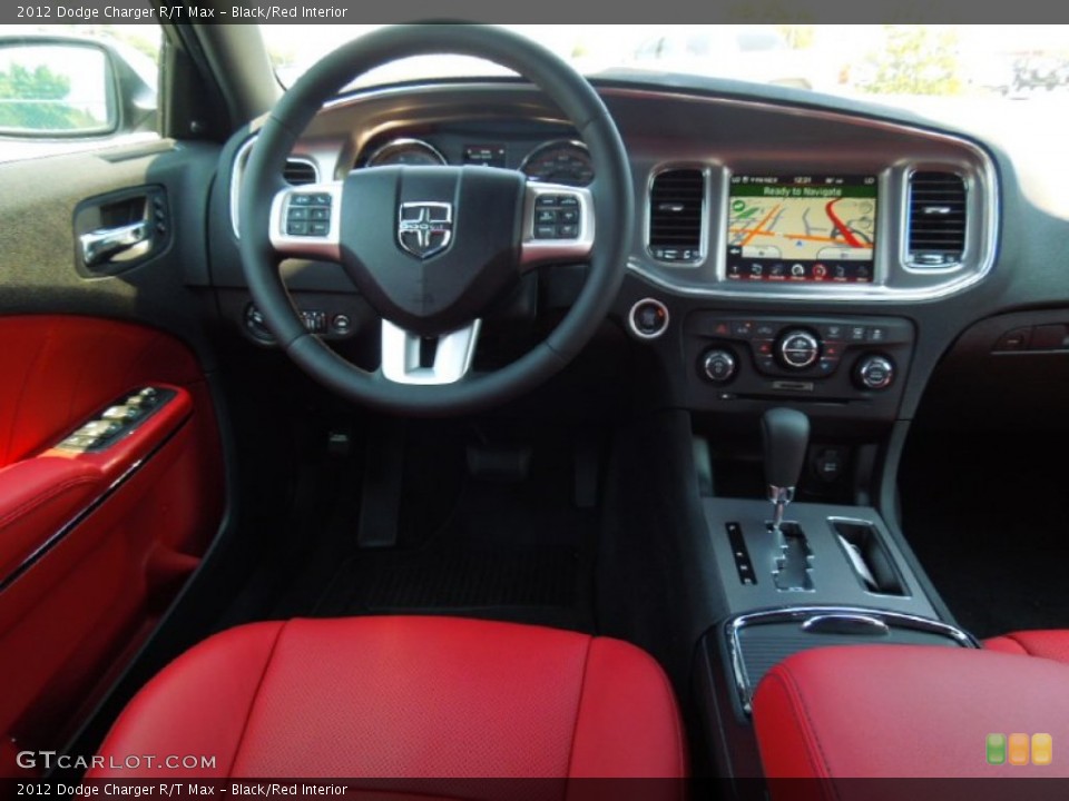 Black/Red Interior Dashboard for the 2012 Dodge Charger R/T Max #66867503