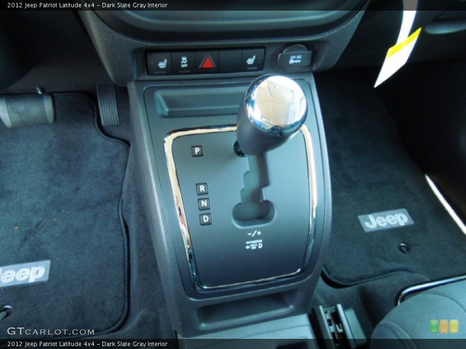 Dark Slate Gray Interior Transmission for the 2012 Jeep Patriot Latitude 4x4 #66867818