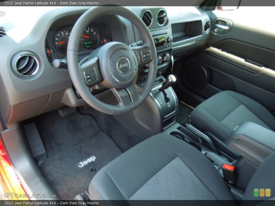 Dark Slate Gray Interior Prime Interior for the 2012 Jeep Patriot Latitude 4x4 #66867914