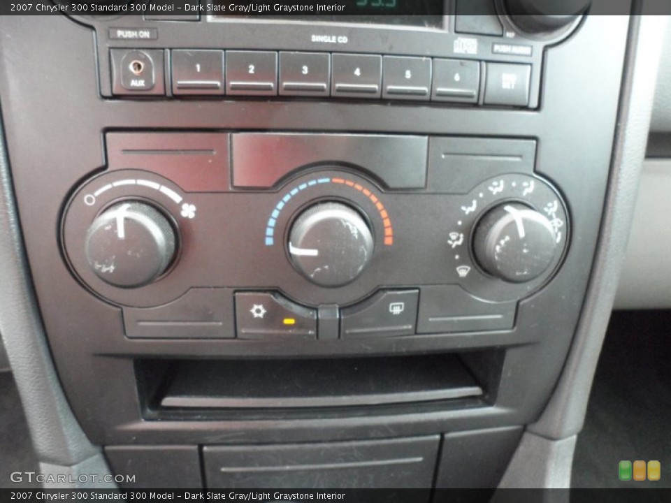 Dark Slate Gray/Light Graystone Interior Controls for the 2007 Chrysler 300  #66868280