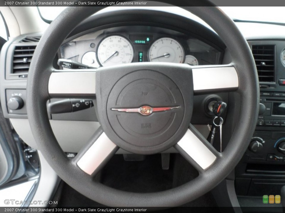 Dark Slate Gray/Light Graystone Interior Steering Wheel for the 2007 Chrysler 300  #66868298