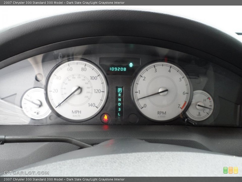 Dark Slate Gray/Light Graystone Interior Gauges for the 2007 Chrysler 300  #66868304