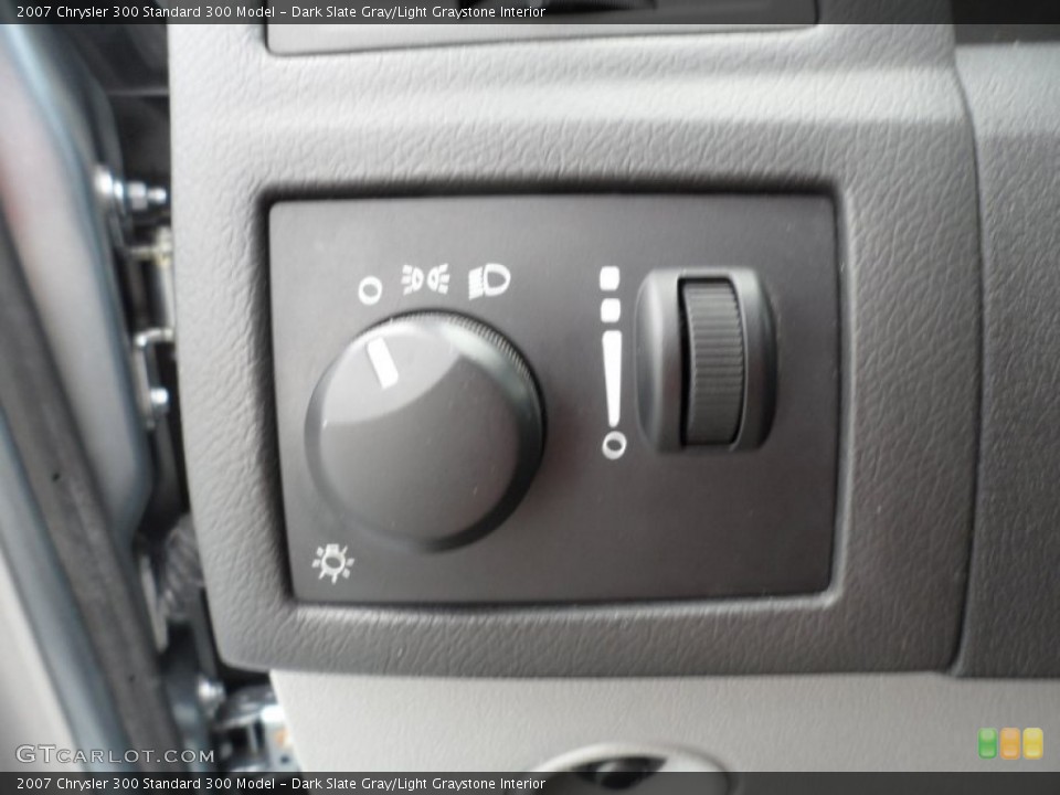 Dark Slate Gray/Light Graystone Interior Controls for the 2007 Chrysler 300  #66868316