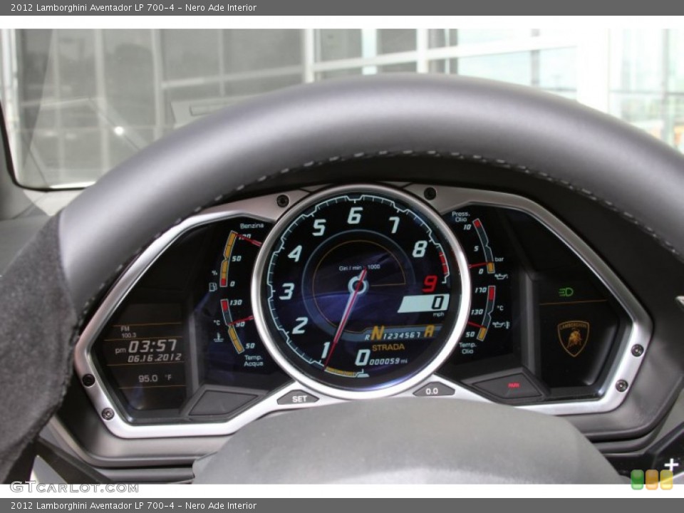 Nero Ade Interior Gauges for the 2012 Lamborghini Aventador LP 700-4 #66871895