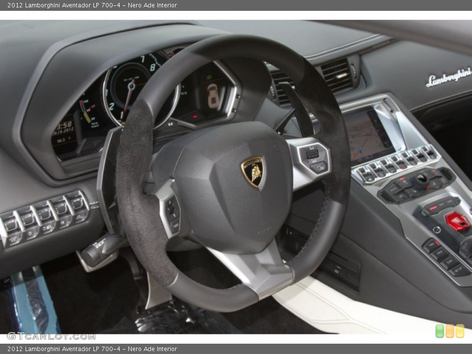 Nero Ade Interior Steering Wheel for the 2012 Lamborghini Aventador LP 700-4 #66871922