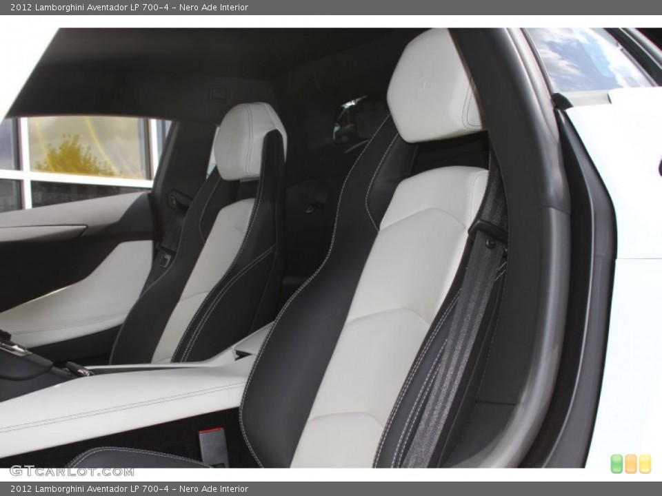 Nero Ade Interior Front Seat for the 2012 Lamborghini Aventador LP 700-4 #66871946