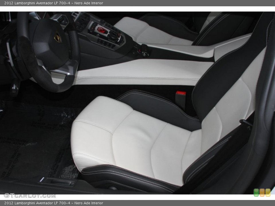 Nero Ade Interior Front Seat for the 2012 Lamborghini Aventador LP 700-4 #66871958