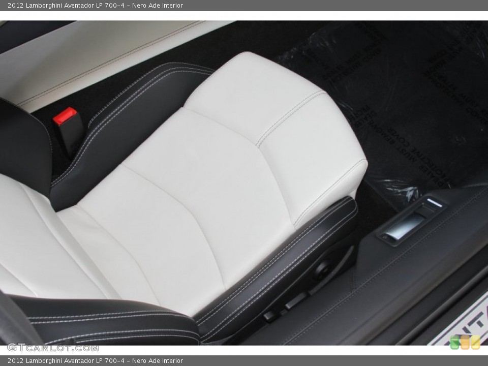 Nero Ade Interior Front Seat for the 2012 Lamborghini Aventador LP 700-4 #66871997