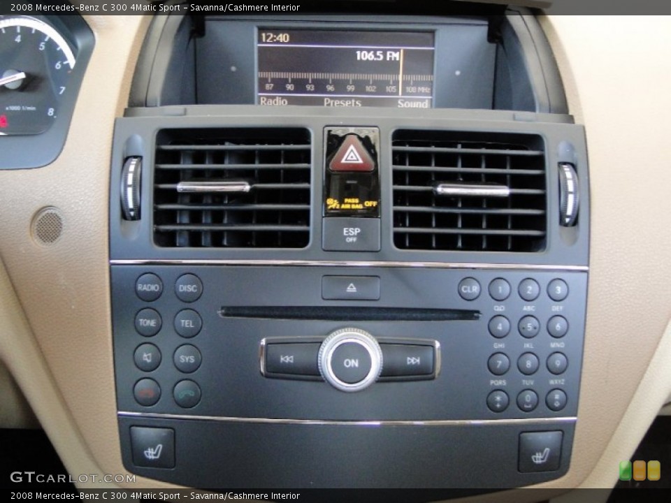 Savanna/Cashmere Interior Controls for the 2008 Mercedes-Benz C 300 4Matic Sport #66873188