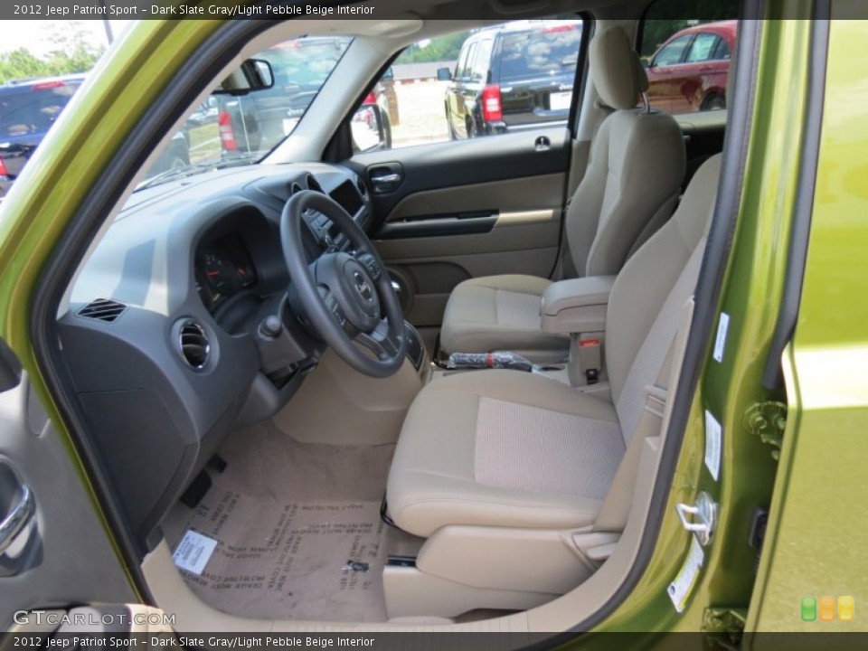 Dark Slate Gray/Light Pebble Beige Interior Photo for the 2012 Jeep Patriot Sport #66874555