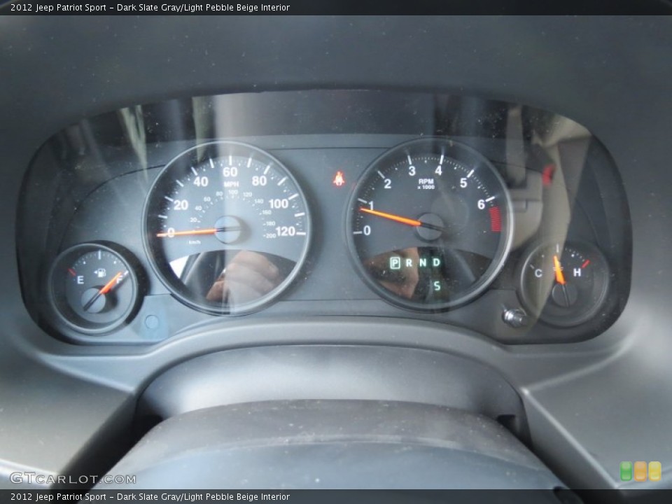 Dark Slate Gray/Light Pebble Beige Interior Gauges for the 2012 Jeep Patriot Sport #66874586