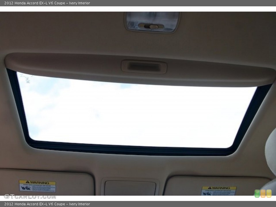 Ivory Interior Sunroof for the 2012 Honda Accord EX-L V6 Coupe #66876281