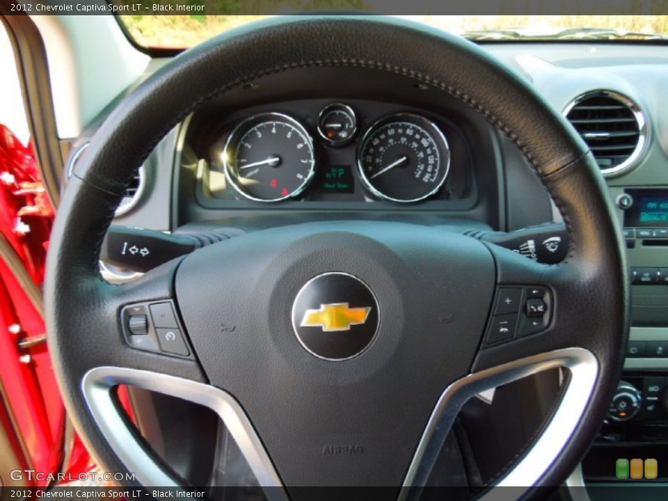 Black Interior Steering Wheel for the 2012 Chevrolet Captiva Sport LT #66876305
