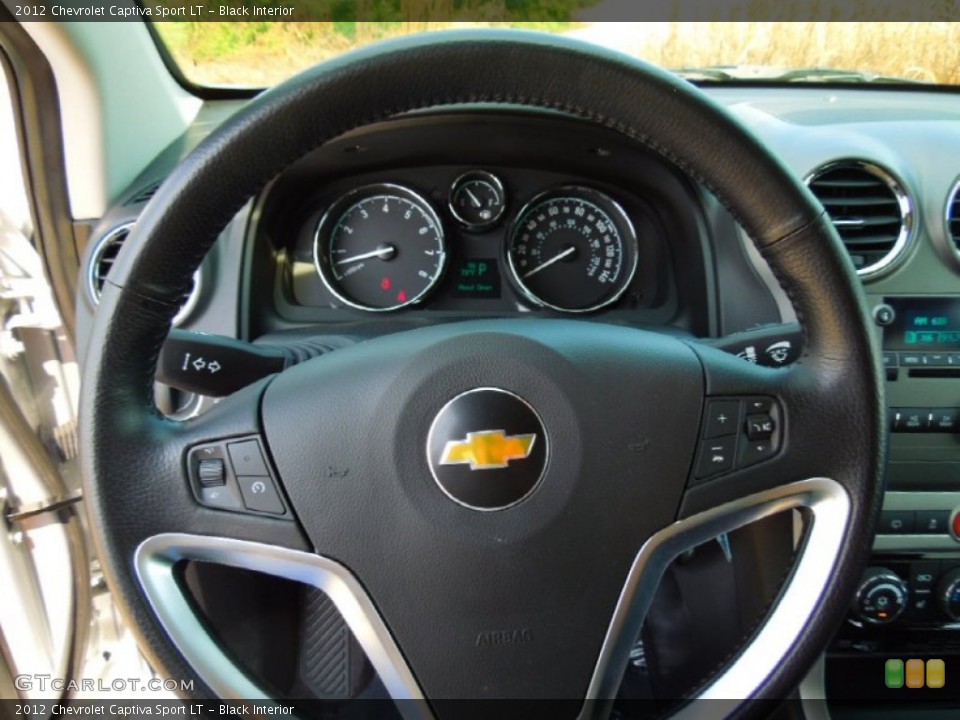 Black Interior Steering Wheel for the 2012 Chevrolet Captiva Sport LT #66876461