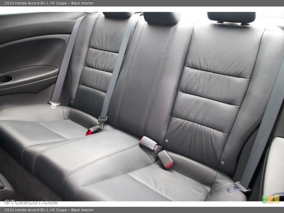 Black Interior Rear Seat for the 2010 Honda Accord EX-L V6 Coupe #66876569
