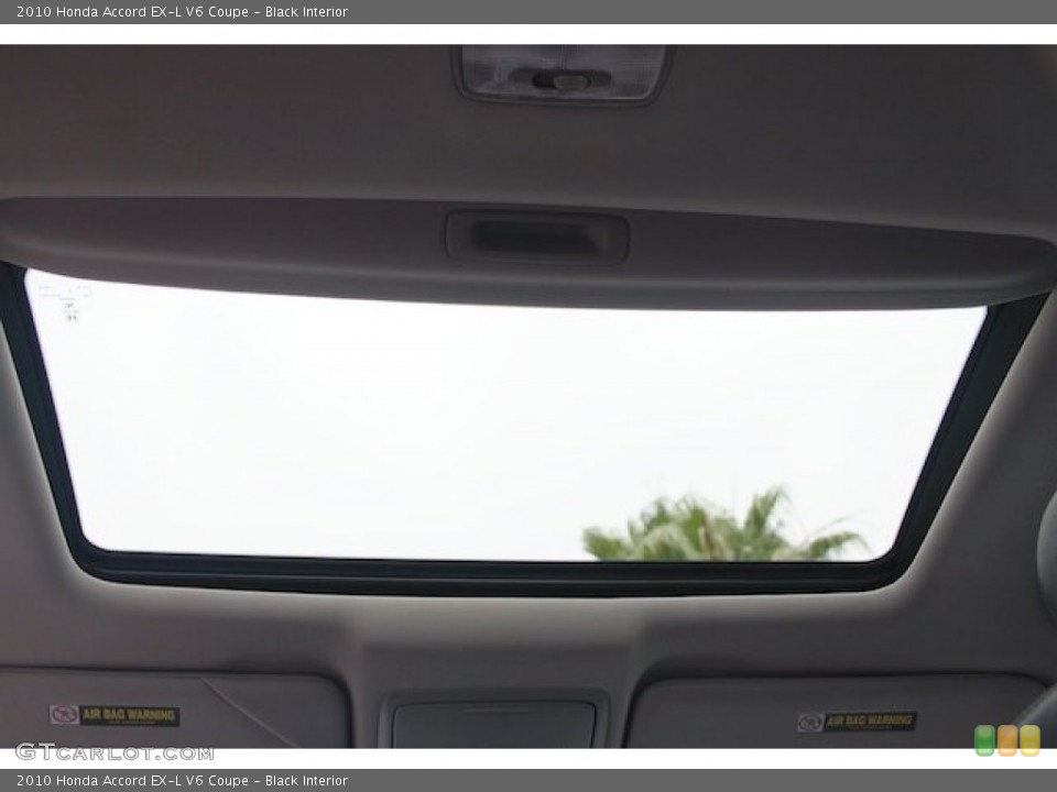 Black Interior Sunroof for the 2010 Honda Accord EX-L V6 Coupe #66876617