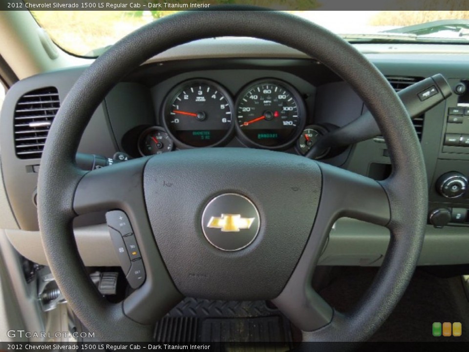 Dark Titanium Interior Steering Wheel for the 2012 Chevrolet Silverado 1500 LS Regular Cab #66877508