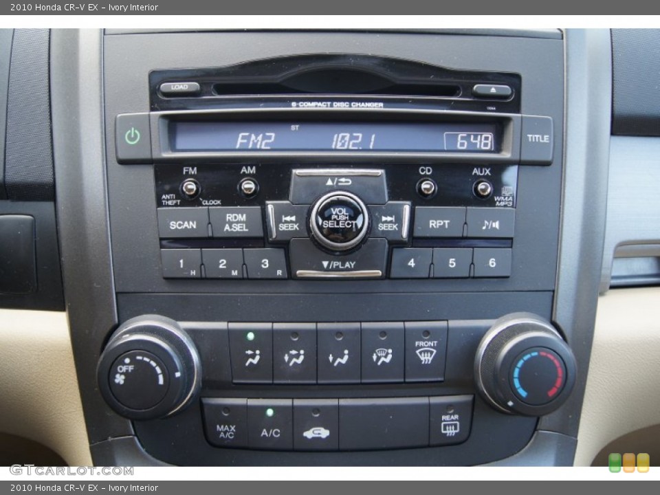 Ivory Interior Audio System for the 2010 Honda CR-V EX #66877949