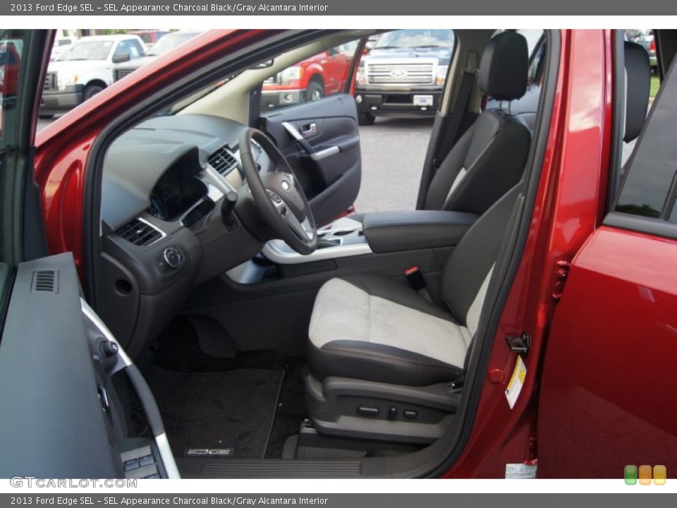 SEL Appearance Charcoal Black/Gray Alcantara Interior Photo for the 2013 Ford Edge SEL #66878960