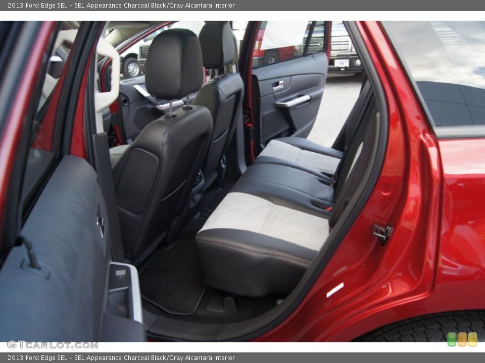 SEL Appearance Charcoal Black/Gray Alcantara Interior Rear Seat for the 2013 Ford Edge SEL #66878966