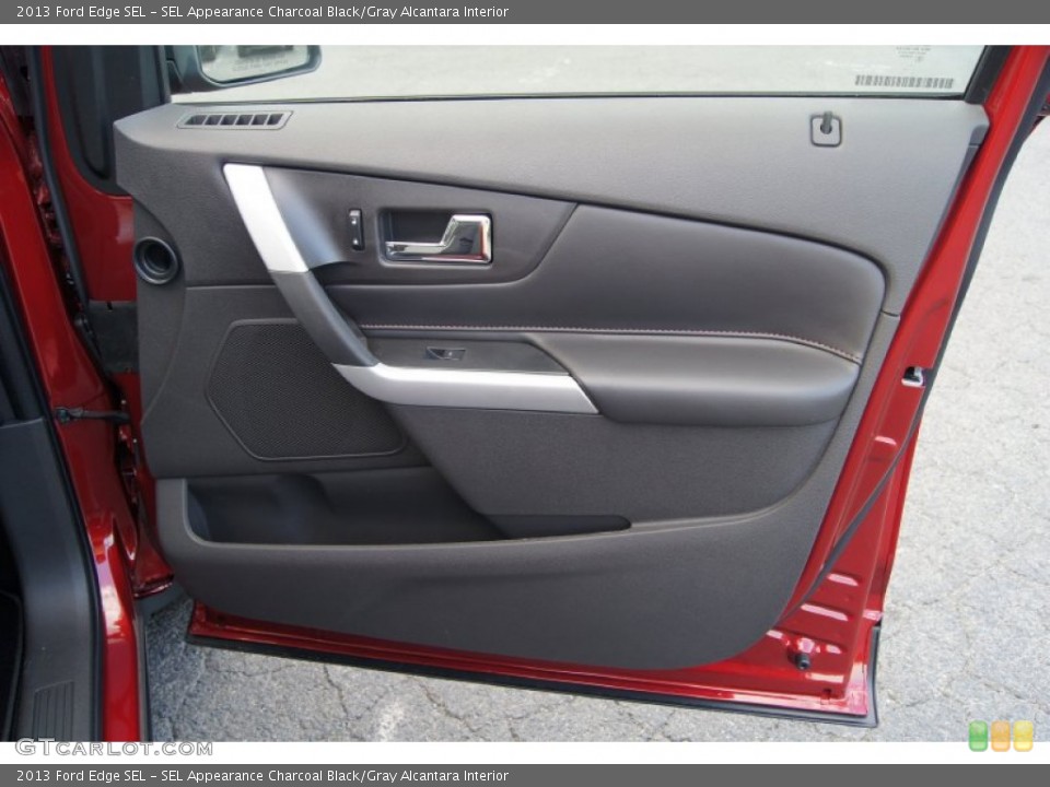 SEL Appearance Charcoal Black/Gray Alcantara Interior Door Panel for the 2013 Ford Edge SEL #66879008