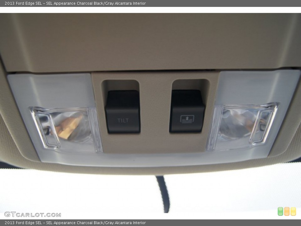 SEL Appearance Charcoal Black/Gray Alcantara Interior Controls for the 2013 Ford Edge SEL #66879131
