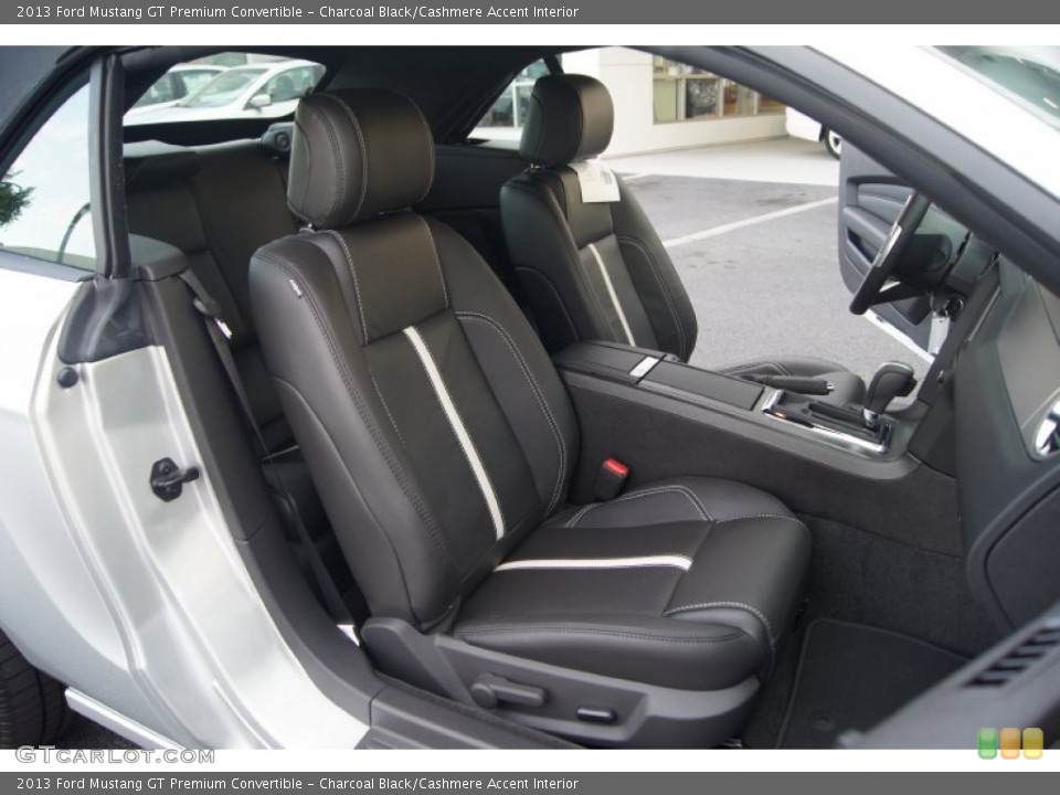 Charcoal Black/Cashmere Accent Interior Photo for the 2013 Ford Mustang GT Premium Convertible #66879227