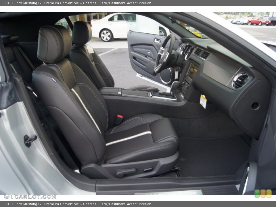 Charcoal Black/Cashmere Accent Interior Photo for the 2013 Ford Mustang GT Premium Convertible #66879230