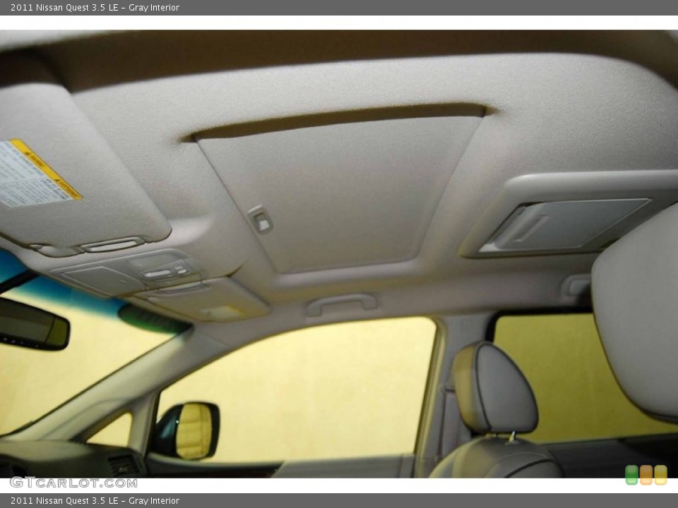 Gray Interior Sunroof for the 2011 Nissan Quest 3.5 LE #66880091