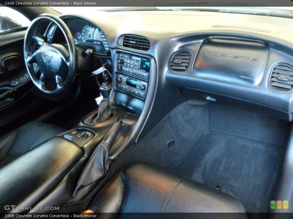 Black Interior Dashboard for the 1998 Chevrolet Corvette Convertible #66880592