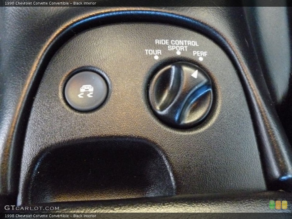 Black Interior Controls for the 1998 Chevrolet Corvette Convertible #66880616