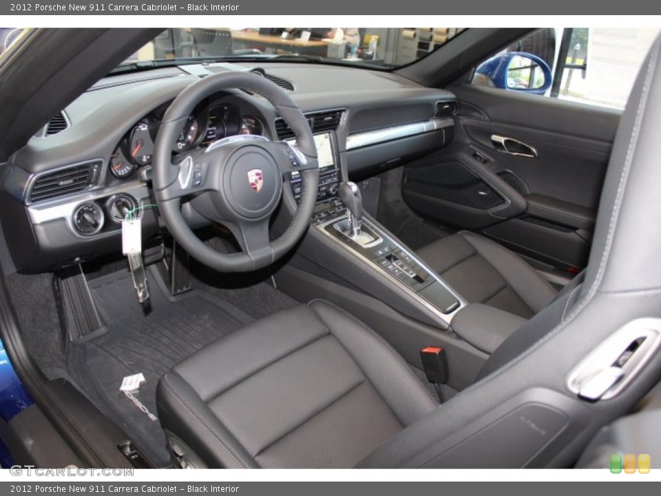 Black Interior Photo for the 2012 Porsche New 911 Carrera Cabriolet #66883498