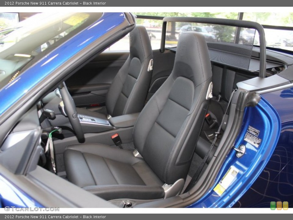 Black Interior Photo for the 2012 Porsche New 911 Carrera Cabriolet #66883519