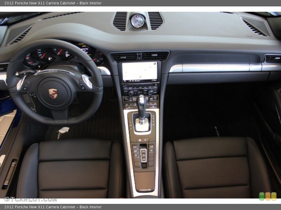 Black Interior Dashboard for the 2012 Porsche New 911 Carrera Cabriolet #66883529
