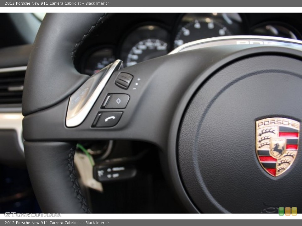 Black Interior Controls for the 2012 Porsche New 911 Carrera Cabriolet #66883567