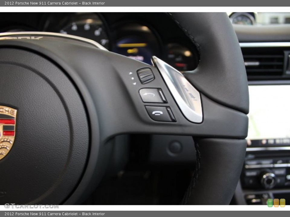 Black Interior Controls for the 2012 Porsche New 911 Carrera Cabriolet #66883576