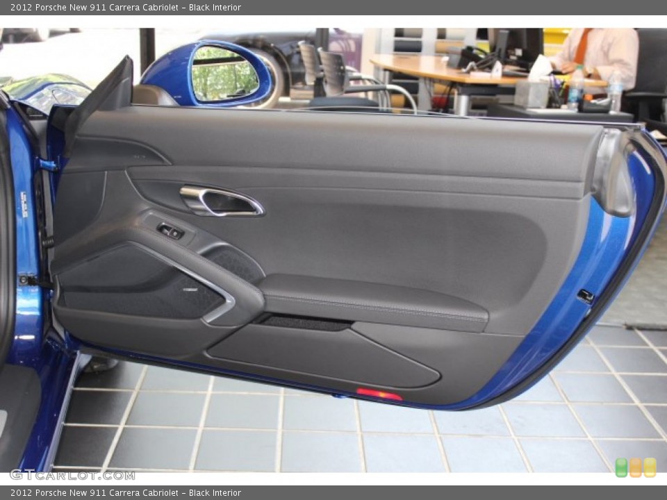 Black Interior Door Panel for the 2012 Porsche New 911 Carrera Cabriolet #66883633