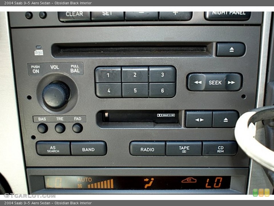 Obsidian Black Interior Audio System for the 2004 Saab 9-5 Aero Sedan #66884528