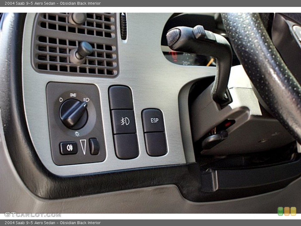 Obsidian Black Interior Controls for the 2004 Saab 9-5 Aero Sedan #66884593